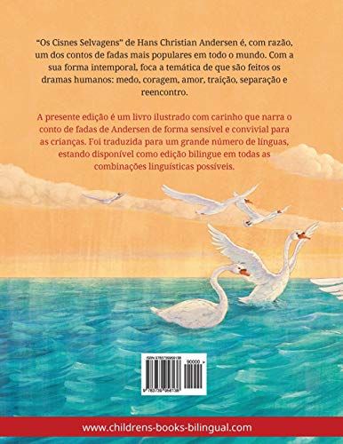 Os Cisnes Selvagens - Albagaa Albary. Livro infantil bilingue adaptado de um conto de fadas de Hans