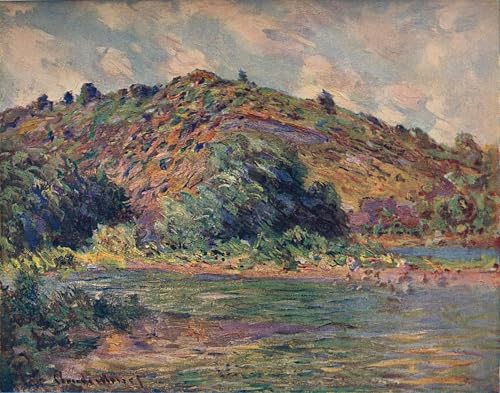 Affiche Claude Monet Bords de la Seine impression sur toile 60x90cm pour salon