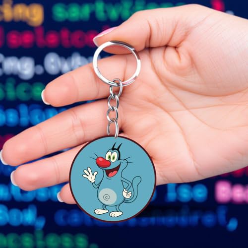 Image of Acrylic Anime & Cartoon Theme Keychain For Bike & Car | Birthday Return Gift For Kids | Gift For Girls & Boys