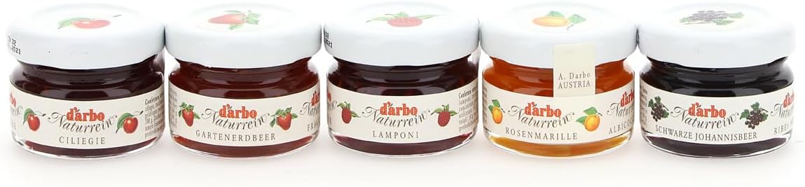 Hellma 70101740 Darbo Jam in Mini Glass Assortment Box 1000 g