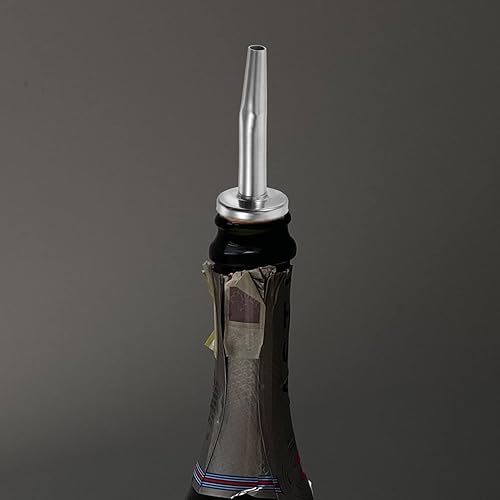 Miniatura 2 de Kichvoe Juego de 6 tapones de acero inoxidable para botellas de vino, vertedor de licor, tapones de corcho, tapones para botellas de vino, aceite de