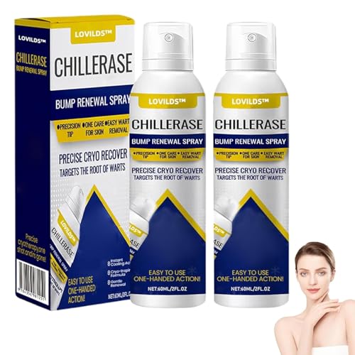 Chill Erase Bump Renewal Spray Advanced Salicylic Acid Body Spray 2% Reduces Skin Imperfections Absorbs Quickly Natural Skin Serum Suitable for All Skin Types (2Pcs)