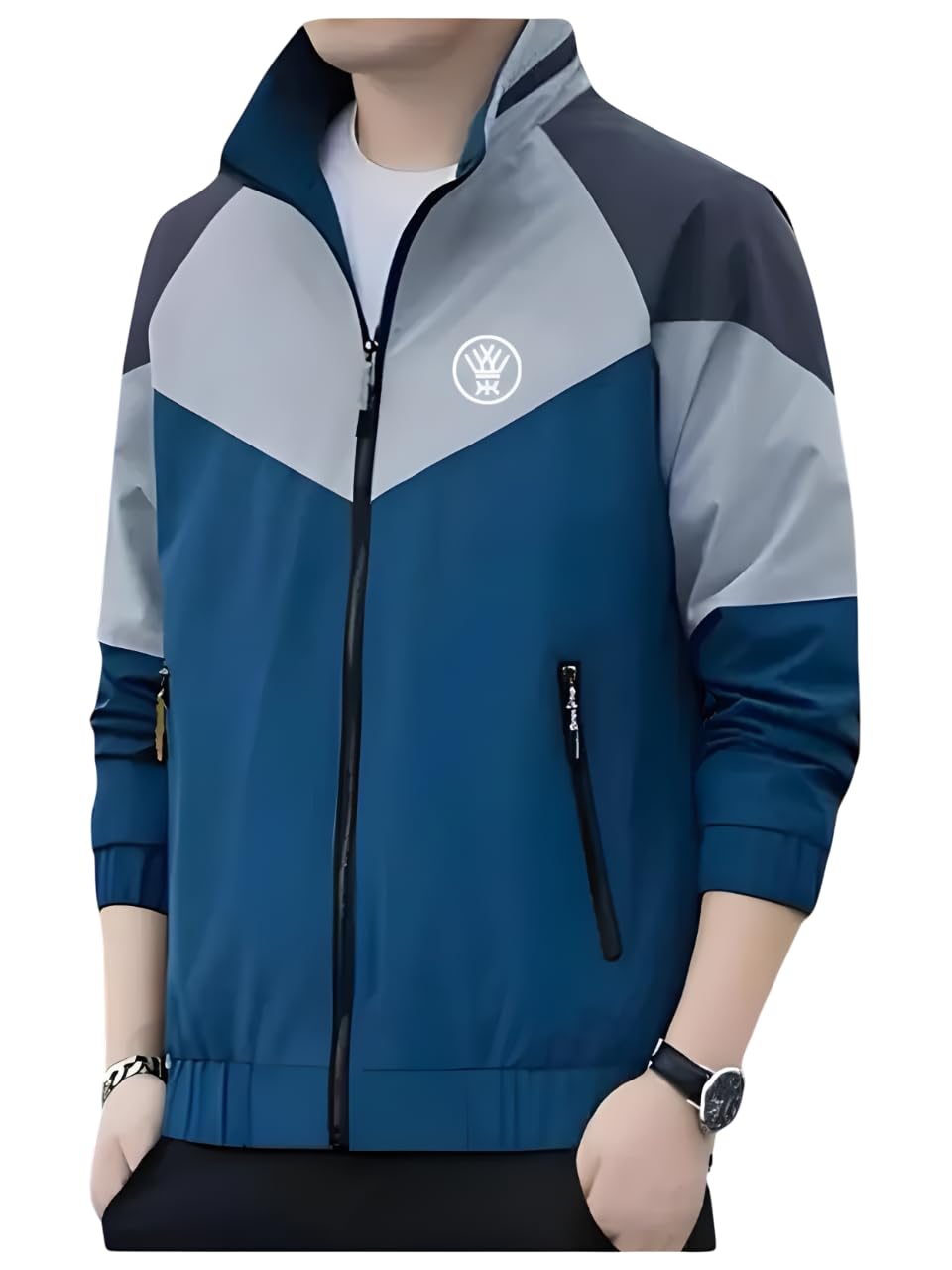 brightkraft Mens Nylon Long Sleeve Solid Jacket | Comfortable Full Sleeve Outer | Casual Jacket for Men | Lightweight & Durable Solid Design | Ideal for, Winter Evenings, Travel & Outings-picture-11