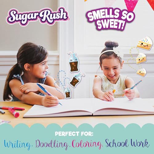 Scentos Sugar Rush bolígrafos de gel con aroma a dulce, pack 5 miniatura 3
