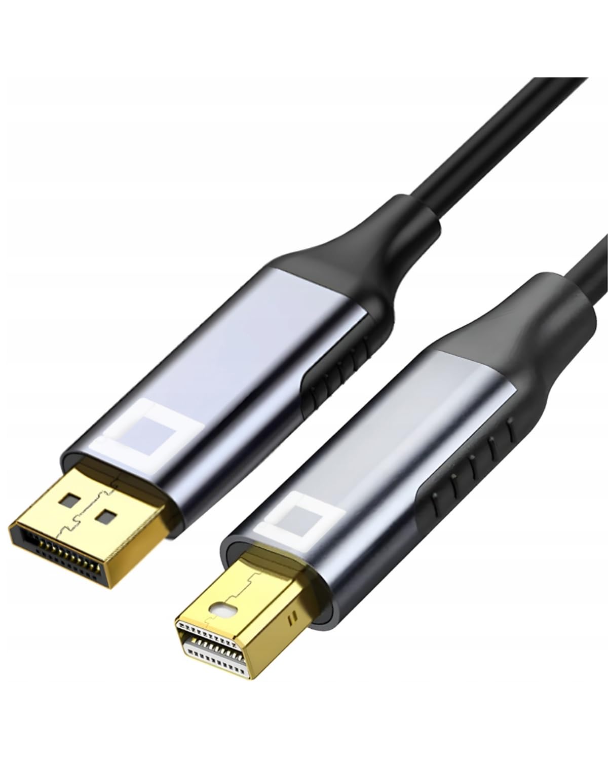 Кабель CO2 Mini DisplayPort — DisplayPort DP 1.4 8K/60Hz, 4K/120Hz, 2K/240Hz, Full HD, Dynamic HDR DSC 3D HDCP 2.2 FEC FreeSync G-