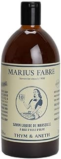 Refill Savon de Marseille, Olive oil soap with essential oils, Marius Fabre, 1000 ml - Thyme-Dill (Thym et Aneth)