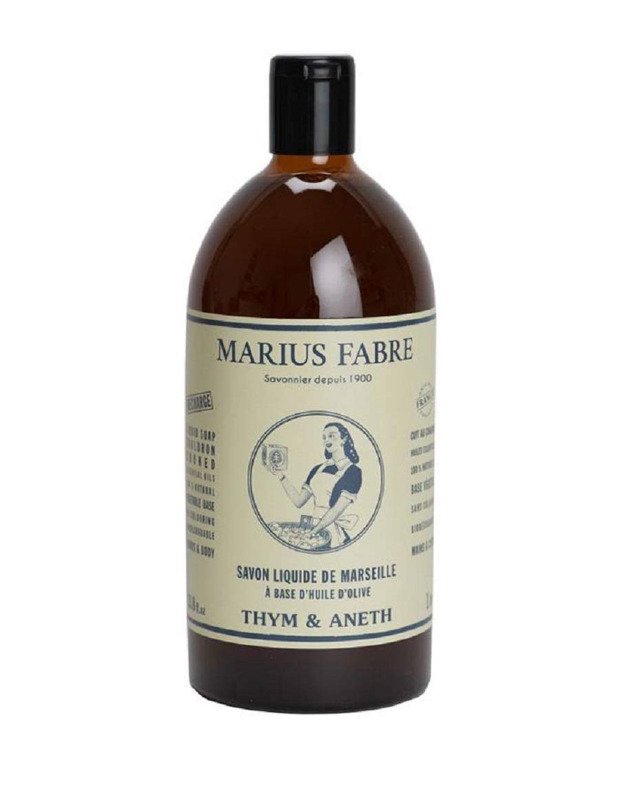 Marius Fabre Marseille Liquid Soap Thyme and Dill 1L