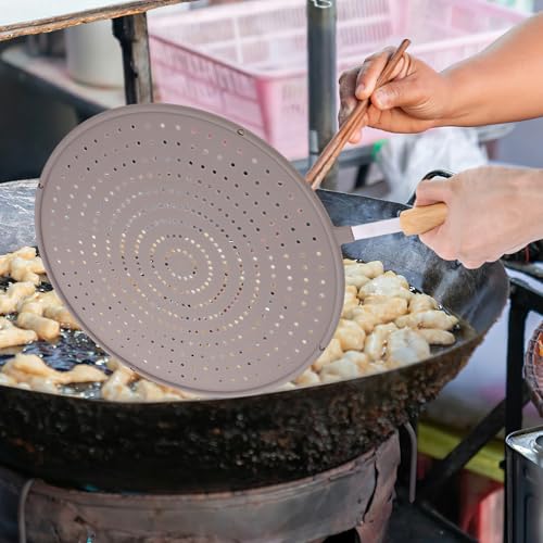Frituras sin quemaduras con la pantalla de malla Uonlytech contra salpicaduras de grasa en cocina 8