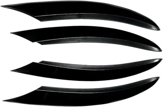 for Mercedes-Benz C-Class W205 Facelift C200 C260 2019-2023 Car Front Bumper Wind Knife Grille Trim Cover Fog Lamp Strip Sticker4PCS Gloss Black