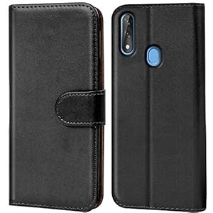 Verco Handyhülle für ZTE Blade V10 Hülle, Schutzhülle für ZTE V 10 Tasche PU Leder Flip Case Schutzhülle Brieftasche - Schwarz