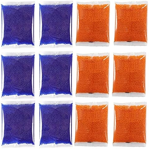 Gel Ball Bullet Refill Ammo(12 Packs-True 10,000 per Pack),1.36 lb Water Beads for Splatter Ball Gun Blaster Non-Toxic Eco Friendly Water Gel Beads for Gel Gun,Size of 7-8mm,Age 14+ Years Cover