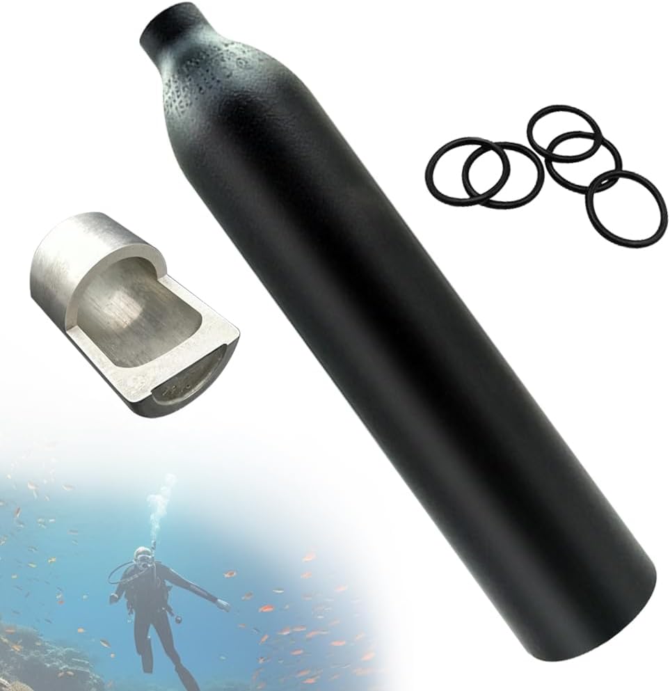 4500Psi PCP Paintball Air Tank, 0.5L High Pressure Paintball Co2 air Tank, Air Bottle Made of Aluminum Explosion Proof, M18 by 1.5 Thread,for PCP Air Rifle and Scuba Diving Oxygen Tank