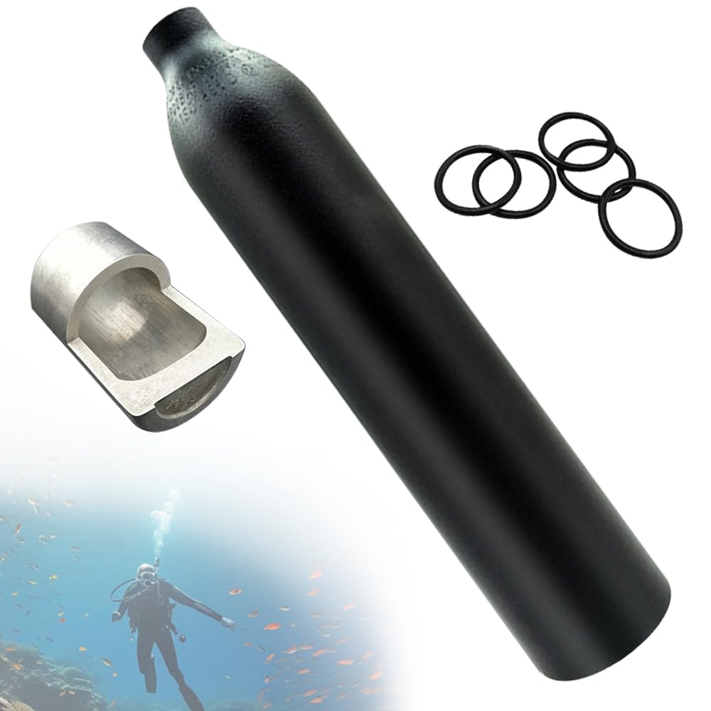 Depósito de aire PCP 4500 psi con rosca M18x1.5 para buceo y airsoft 7