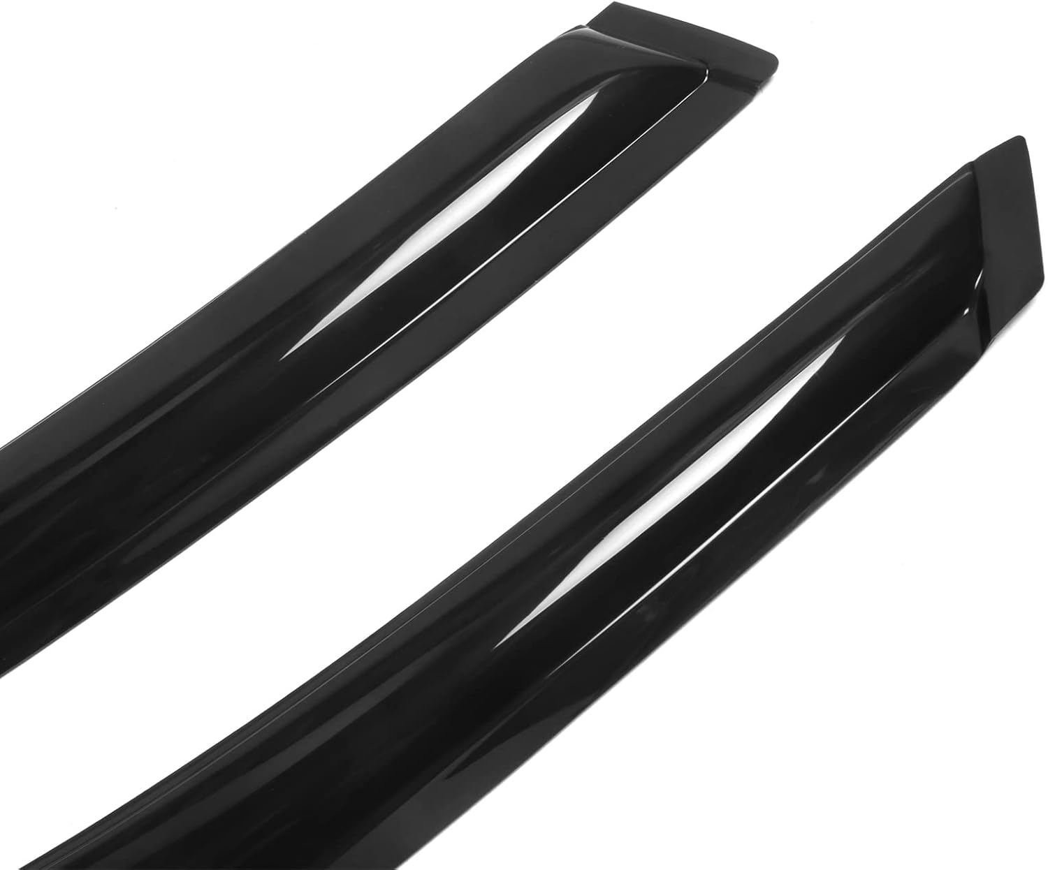 FREEMOTOR802 Tape-on Window Deflectors Compatible with 2001-2006 Acura MDX, Rain Guards Side Window Visors Wind Deflectors Vent Visors Slim Style Smoke Tinted Acrylic 4 Pieces