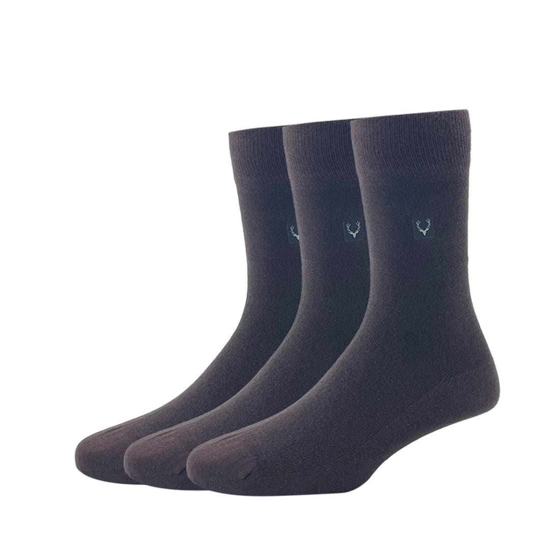 allen solly Men'S Cotton Full Length Socks (Pack Of 3) - Brown-picture-13