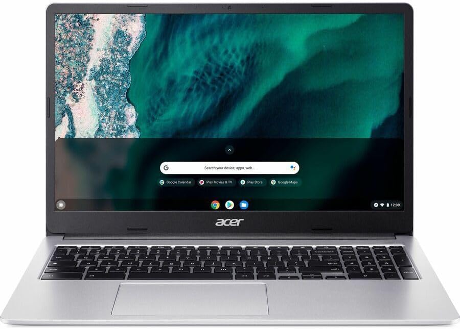 acer Chromebook 315 CB315-4H-P8FZ 15.6" Chromebook ComfyView | Intel Pentium Silver N6000 | 4GB RAM 128GB Flash Memory | ChromeOS | Pure Silver (Renewed) - Image 1 of 7
