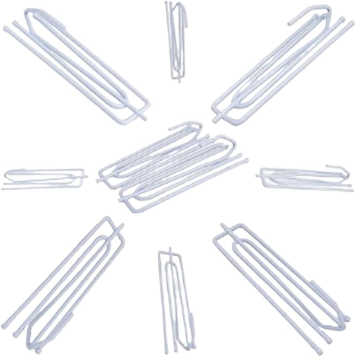 Pinch Pleat Curtain Hooks 200pcs White 4 Prongs Fork Hooks Curtain Rings Accessories
