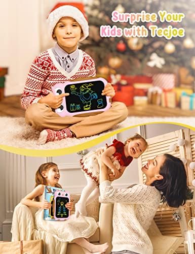 TECJOE Owl LCD Drawing Tablet, 8.5 Inch Colorful Toddler Doodle Board Drawing Tablet, Erasable and Reusable Electronic Drawing Pads, Educational and Learning Toy for 3-6 Years Old Boys, Christmas Gift(Pink) 5 51FIRH6iSvL. AC