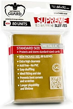 Ultimate Guard Supreme Metal Gold Sleeves (80)