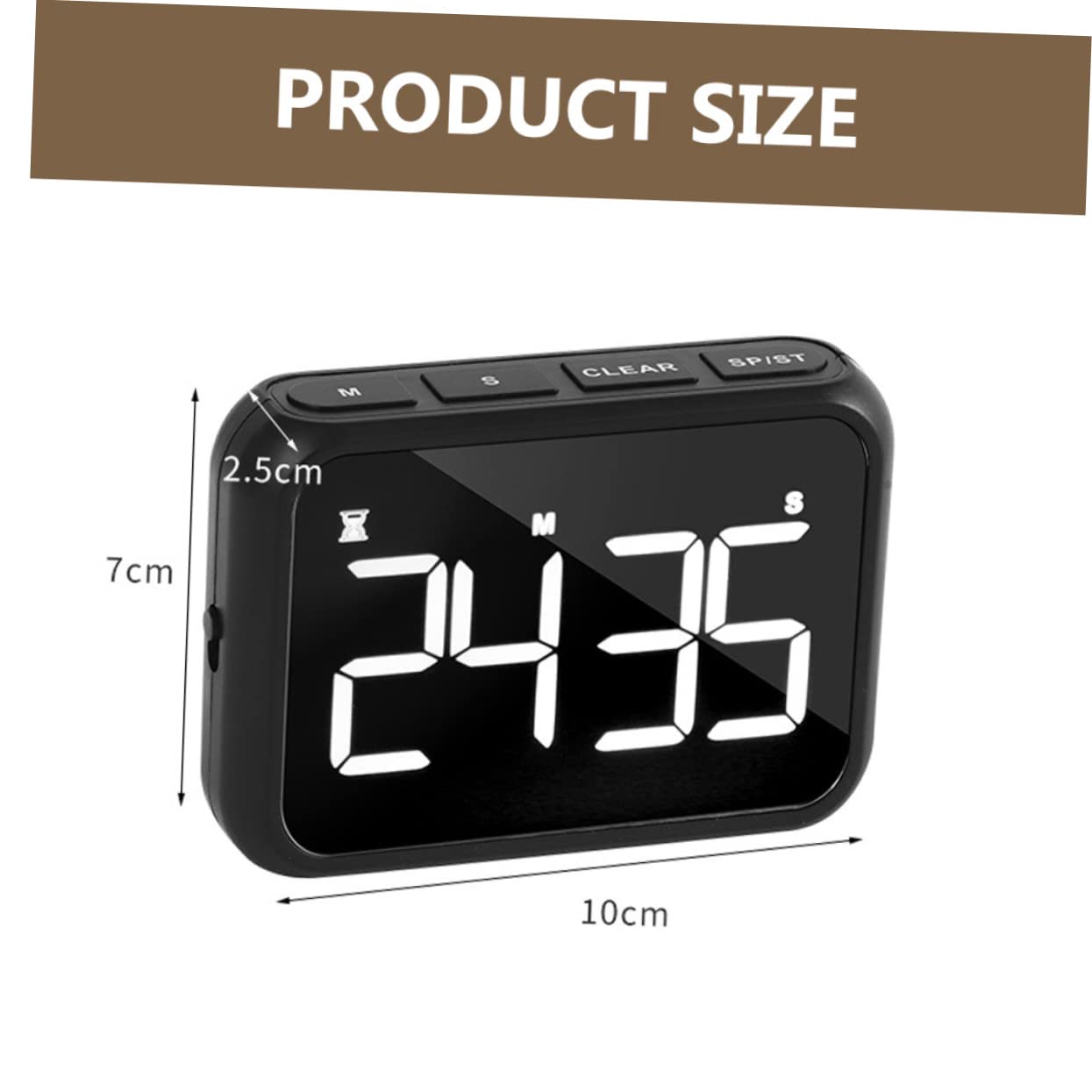 POPETPOP 2piezas Temporizador De Cocina Digital Led Recargable Pantalla Cronómetro para Cocina Horario Aleatorio y Función De Alarma para Hogar Oficina y Restaurantes