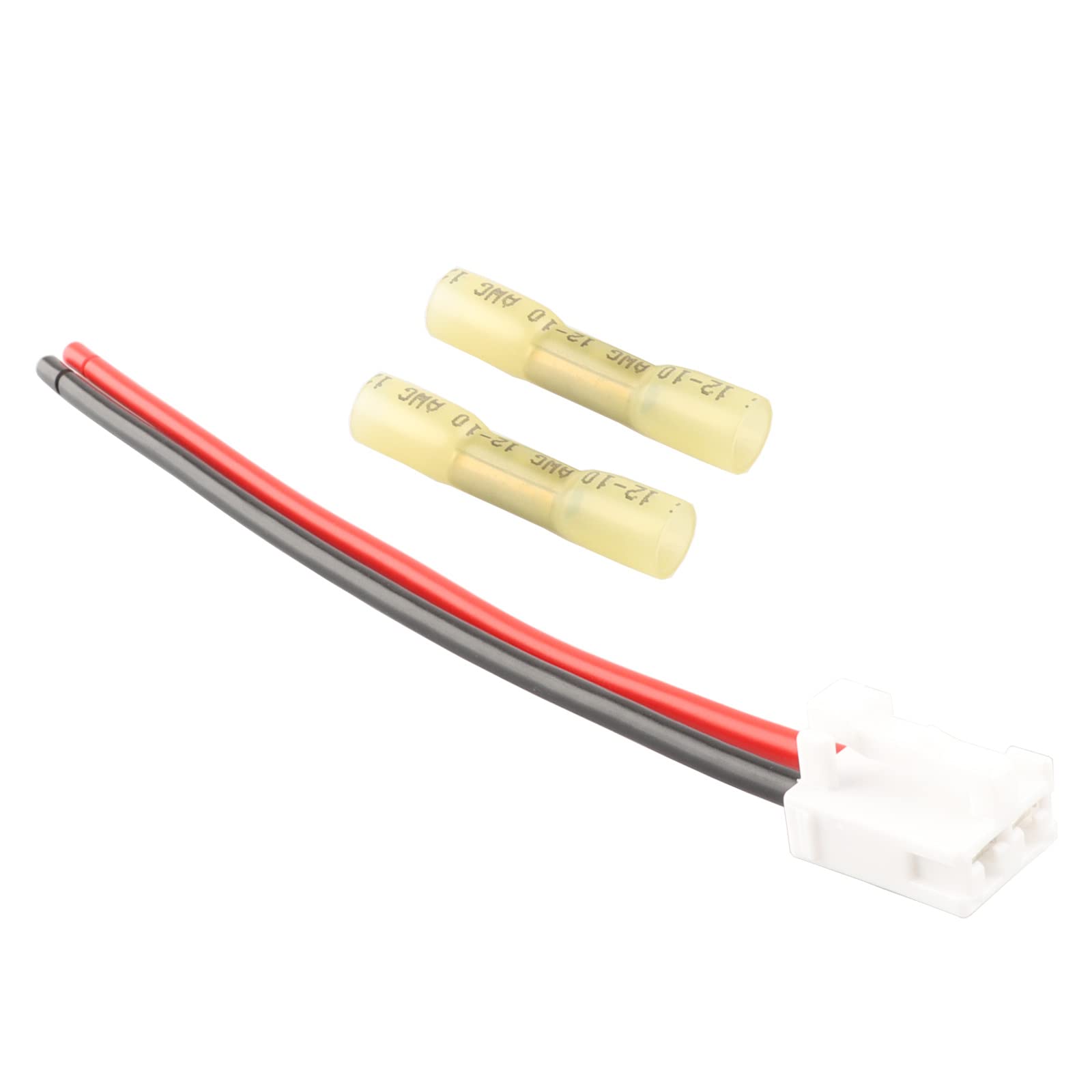 90980-10916, 82998-12380 Blower Motor Connector Wire Harness Pigtail Plug Kit Compatible with 2005-2016 Toyota Tacoma Blower Motor Connector Heat Shrinks