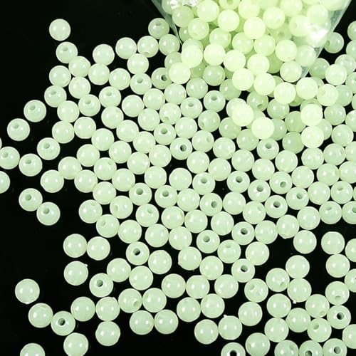 200 cuentas luminosas para pesca de 8mm miniatura 6