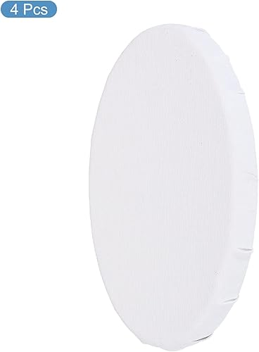 Miniatura 3 de PATIKIL Paneles de lienzo para pintura paquete de 4 paneles de 8 x 12 pulgadas marco de madera ovalado en blanco para acrílico óleo pintura de