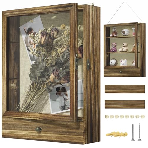 Picrit Large Brown Shadow Box Frame 16x20, 3.1