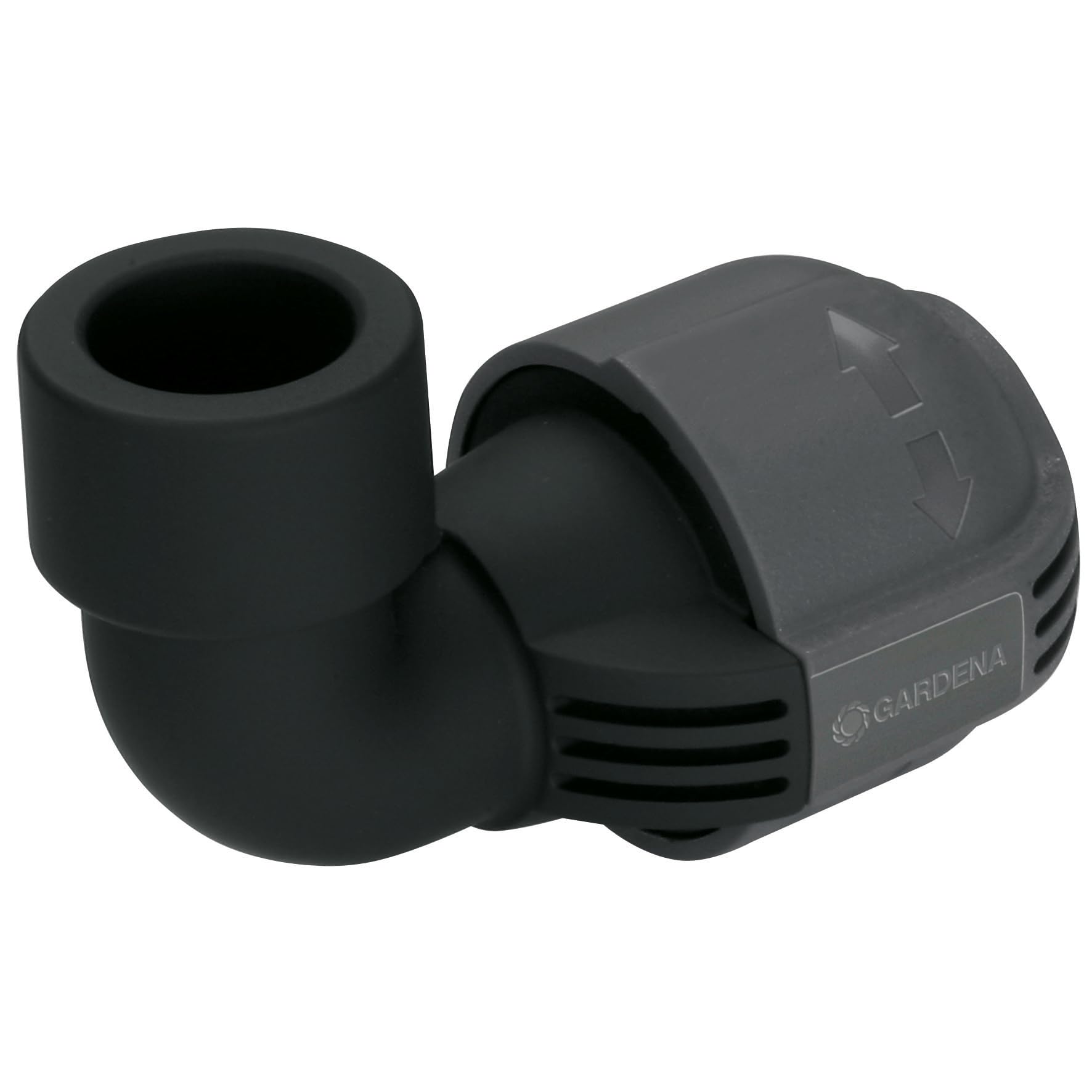 Gardena Sprinklersystem L-Stück: Verbindungsstück für Anschluss am Rohrende, zum flexiblen Outline Regneranschluss der Pop-up Sprinkler, 25mm x 3/4 Zoll Innengewinde (02784-20)