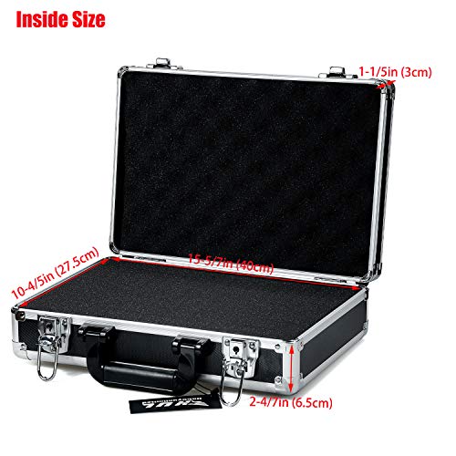 Hul 16In Two-Tone Aluminum Case With Customizable Pluck Foam Interior For Test Instruments Cameras Tools Parts And Accessories #TOP3