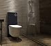 Produktbild Schwarzglas Sanitärmodul für Wand-WC inkl. Betätigungsplatte