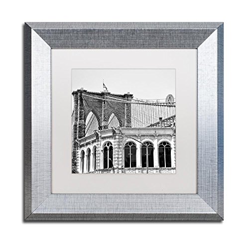 Trademark Fine Art 11x11-Inch Brooklyn Bridge 1, 11x11