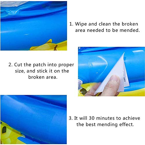 6 Waterproof Vinyl Repair Patches Peel and Stick Self Adhesive Repair