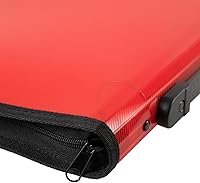 Vista 4 de JAM PAPER Carpeta de plástico con cremallera de 1.5 pulgadas, carpeta roja de 3 anillas, se vende individualmente