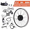DOONARCES 500W 36V E-Bike Front Wheel Conversion Kit Electric Bike Hub Motor Conversion Kit with LCD Display for 27.5'' Front Wheel Bicycle, for V/Disc Brake #1