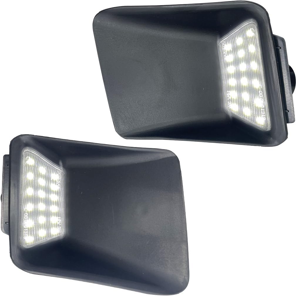 LED License Plate Light Lamps for 2004-2012 GMC Canyon Chevy(Chevrolet) Colorado Pickup Trucks 6000K White LED Rear Number Tag Lamp Lights Assembly OEM No.# 20985454 20985455
