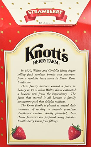 Knott's Berry Farm Premium Bite Sized Strawberry Shortbread Cookies Ten Ounce Gift Box #TOP1