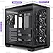 FOIFKIN F300 (2025) PC Case - Pre-Installed 4 No RGB Fan, ATX Mid-Tower Gaming PC Case, 270° Panoramic Glass with Type-C, FOIFKIN (Black)