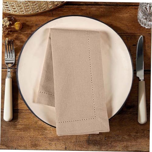 Servilleta de Tela Reutilizable Beige Ciieeo Oval miniatura 3