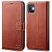 OCASE iPhone 11 Case, iPhone 11 Wallet Case with Card Holder, PU Leather Flip Case with Kickstand and Magnetic Closure, TPU Shockproof Interior Protective Cover for iPhone 11 6.1 Inch (Brown)