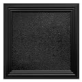 STICKGOO Drop Ceiling Tiles 24x24 PVC Glue Up Ceiling Panel to Prevent Breakage Pack of 12 Tiles Cover 48 Sq. Ft, Textured Popcorn Black