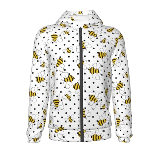 Small Wasp Kid Hoodies Boys Zip Up Sweatshirts Girls Pullover with Pocket2