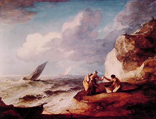 Peintures d'art scène côtière rocheuse de Gainsborough pour sublimer votre salon