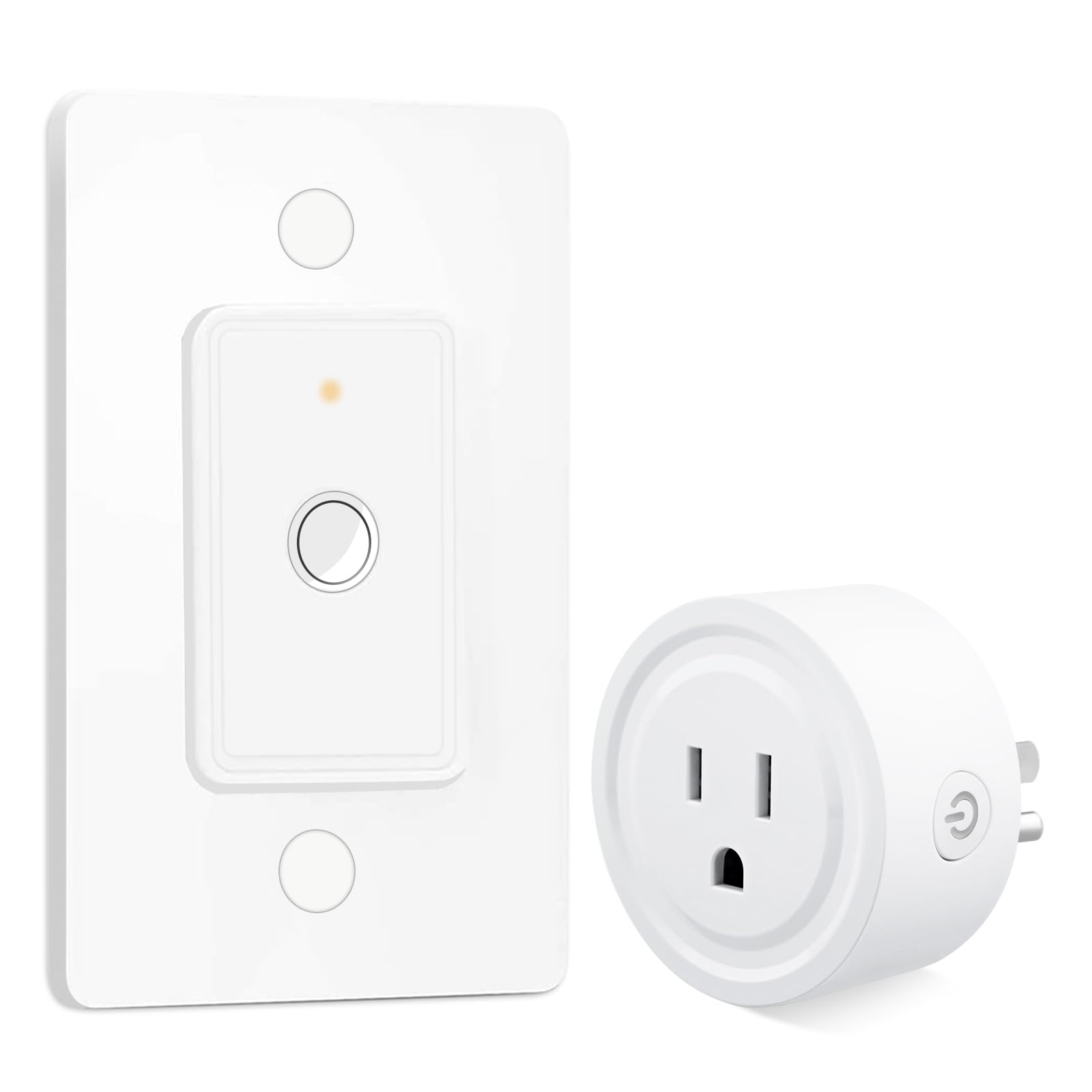 LoraTap Remote Control Outlet: Wireless Wall Switch — 656ft Range — on Off Outlet Switch for Lights & Small Appliances — Pre-Programmed & No Wiring