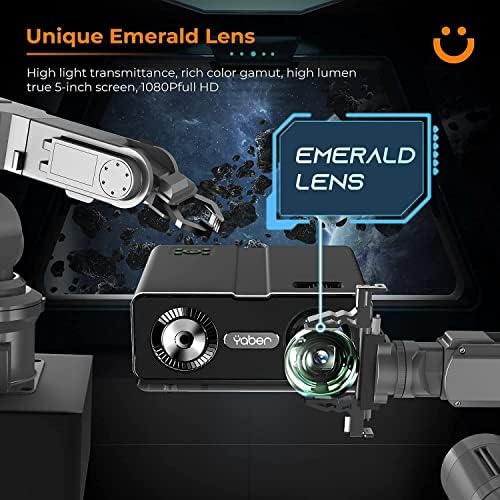 YABER 5G WiFi Bluetooth Projector 2022 Upgraded 9800 Lumen Full HD 1080P Projector Support 4K, 4D/4P Keystone&Zoom, Home Cinema&Outdoor Video Projector for iOS/Android/PC/PPT/PS5