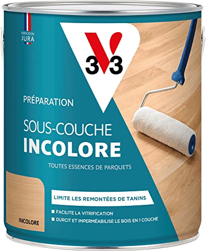 V33 Sous-couche parquets avant vitrification, Incolore Mat 2,5L