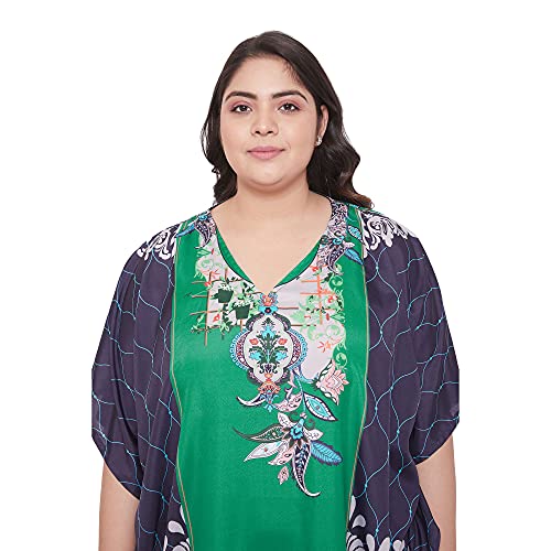 Image of Oussum Women Kaftan Plus Size Polyester Summer Lightweight Caftan Swimsuit Cover Ups Maxi African Mumu Lounge House Dress