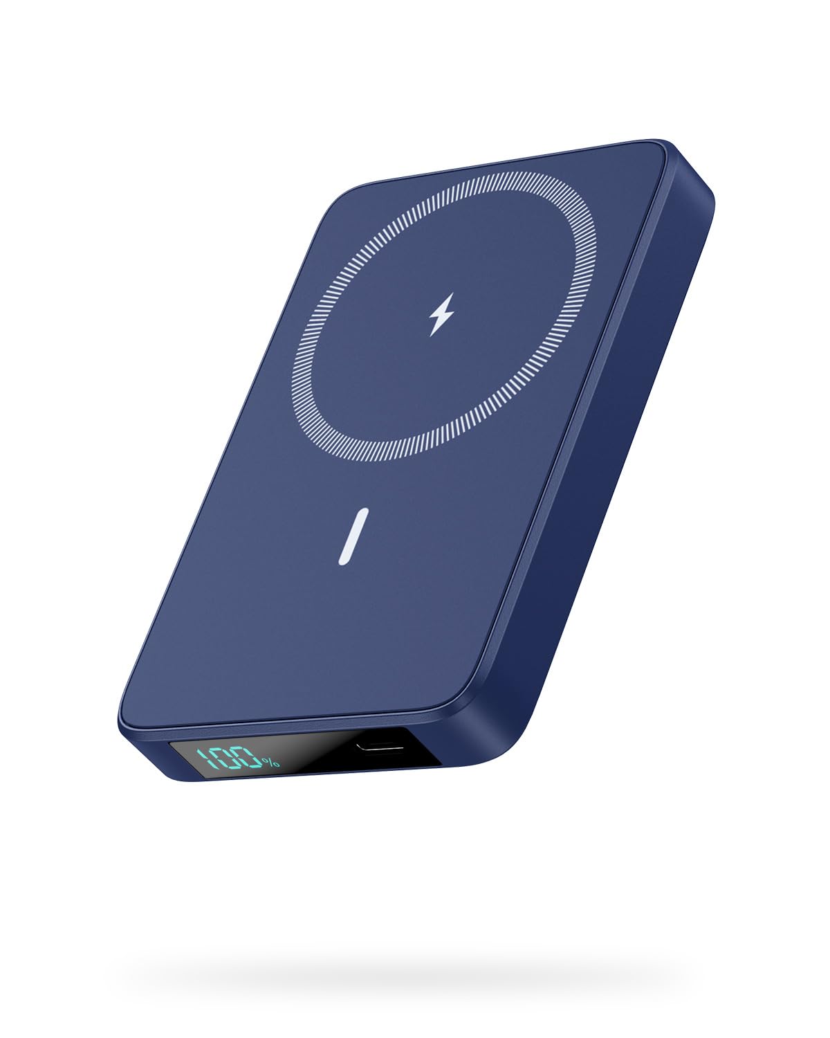 HETP Magnetico Power Bank, 10800mAh Caricabatterie Portatile Wireless PD 20W USB-C Ingresso/Uscita Ricarica Rapida Powerbank con Display LED Compatibile con Magsafe iPhone 15/14/13/12 Serie - Blu