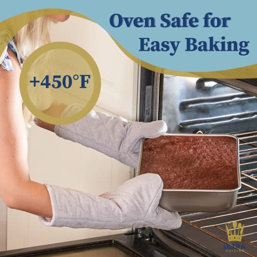 Ultra Cuisine Textured Aluminum 9X13 In Cake Pan Durable, Oven-Safe, Warp-Resistant, Easy Clean For Cooking And Baking #TOP5