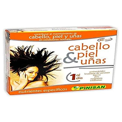 CABELLO PIEL UÑAS 40 Caps, 100 mililitro, 1